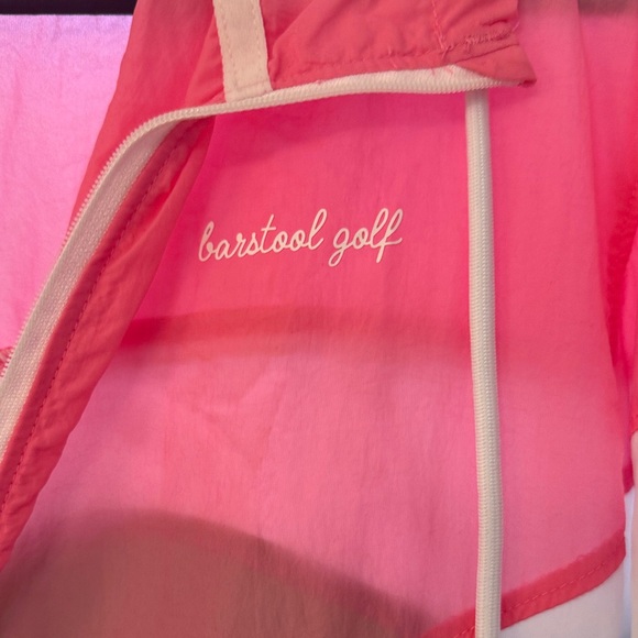 Barstool Golf Jacket - Pink and Green Women's Windbreaker Size M NWT - Picture 4 of 7